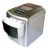 SNO BRUSHED NICKEL FINISH Stainless Steel Portable Ice Maker (Stainless Steel) (15.4H x 14.2W x 17.3D) - Ice Maker