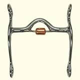 Quarter Horse Bit w/Copper Roller - Malleable Iron