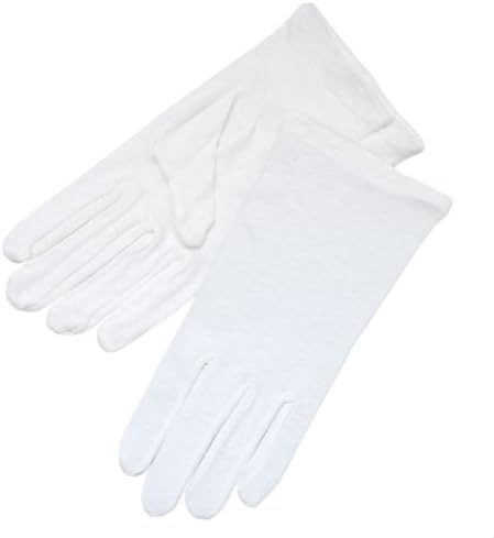 ZaZa Bridal White 100% Cotton Girl's Gloves Half Dozen(6 Pairs) Pack