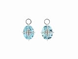 Blue Topaz Lacy Stone Charms by Jude Frances