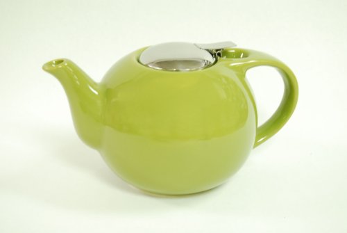 Creative Home 48 oz Ceramic Teapot with S/S Lid & Infuser - Green On Sale