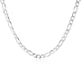Sterling Silver Figaro Men's Necklace 20" (Width 5mm)