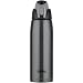 Thermos Vacuum Insulated 24 Ounce Stainless Steel Hydration Bottle, Charcoal