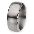 Beveled Edge Brushed and Polished Titanium Ring (10.0 mm) - Sizes 8-12