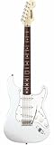 IMAGE OF Starcaster by Fender Strat Style Electric Guitar - White