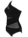 Saslax Inspired Fashion Figures Jena OTS One Piece Maillot Mesh Swimsuit (XXL, 8995-Black)