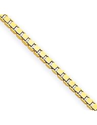14k 1.25mm Box Chain