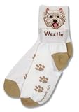 For Bare Feet Westie (West Highland White Terrier) Roll Down Sock