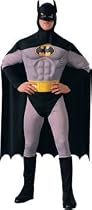 Deluxe Muscle Chest Batman(TM) Fancy Dress Costume (adult size) - Small