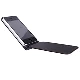 MobiMan® Premium- Schwarz Flip ledertasche / Leather Case für Apple iPhone 3G 16GB / 8GB, iPhone 3GS 16GB / 32GB