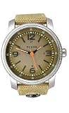 Fossil Trend Collection Canvas Strap Compass Green Dial Men's watch #JR1124