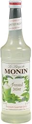 Monin Flavored Syrup, Frosted Mint, 33.8-Ounce Plastic Bottles (Pack of 4)