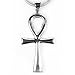 Large Sterling Silver Classic Plain ANKH Pendant Charm