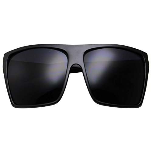 grinderPUNCH All Black Limo Dark Rectangular Flat Top Mob Oversized Sunglasses grinderPUNCH All Black Limo Dark Rectangular Flat Top Mob Oversized Sunglasses