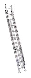 Werner 32-Foot 300-Pound Duty Rating Aluminum Flat D-Rung Extension Ladder #D1532-2