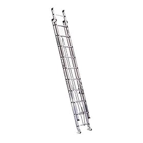 Werner D1532-2 300-Pound Duty Rating Aluminum Flat D-Rung Extension Ladder, 32-Foot