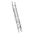 Werner D1532-2 300-Pound Duty Rating Aluminum Flat D-Rung Extension Ladder, 32-Foot