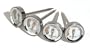 Outset F806 Stainless-Steel-Cased Poultry Thermometers, Set of 4