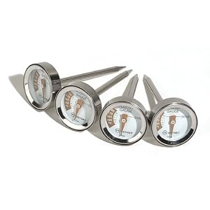Outset F806 Stainless-Steel-Cased Poultry Thermometers, Set of 4 by