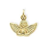 14k Gold Praying Angel Charm