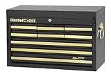 9 Drawer Tool Chest - Black and Gold - CBB209BG, by Clarke - - Clarke - CLACBB209BG