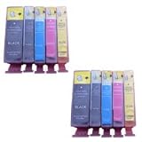 2 Sets - 2x BCI-3 Black, 2x BCI-6 Black, 2x BCI-3 Cyan, 2x BCI-3 Magenta, 2x BCI-3 Yellow - Compatible Ink Cartridges for Canon Pixma MP780 / MP 780 Printer by GFS