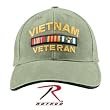 Rothco Vintage Deluxe Low Profile Insignia Cap - Olive Drab Vietnam Vet - 9721