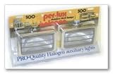 FORWARD LIGHTING, CLEAR, PER-LUX 500SS ALL-WEATHER LOUVERED, PAIR