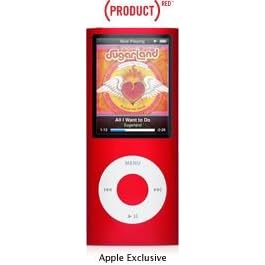 Apple iPod nano (PRODUCT) RED Special Edition - Digital player - flash 8 GB - AAC, MP3 - video playback - display: 2" - red