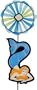 Mermaid Outdoor Windwheel
