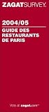 Zagat Guide Des Restaurants de Paris