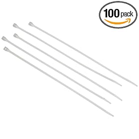 GB 46-310 Electrical 11-Inch Cable Ties, Natural, 100-Pack