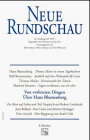 Produkt-Bild: Neue Rundschau, H.1, Von vorletzten Dingen, &Uuml;ber Hans Blumenberg
