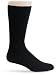 Truform 8-15 Trusoft Crew Sock, Large, Black (Pack of 2)