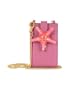 Forzieri Seastar - Italian Leather iPod Holder w/Chain Strap Orchid