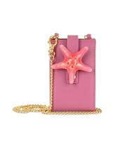 Forzieri Seastar - Italian Leather iPod Holder w/Chain Strap Orchid