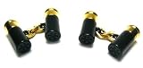 Black & Gold Shotgun Bullet Shell Cufflinks