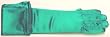 Sj.118, Imported Eighteen Inch Shiny Neon Green Color Spandex Opera Gloves with for Wedding Prom Communion