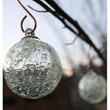 Aurora Glow - Glass Solar String Lights - White (White) (3H x 12W x 3D)