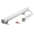 WHITE TUBE HEATER 80 Watts 2ft LONG c/w CABLE, PLUG & BRACKETS IP55