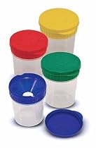 Spill Proof Paint Cups - Set of 4