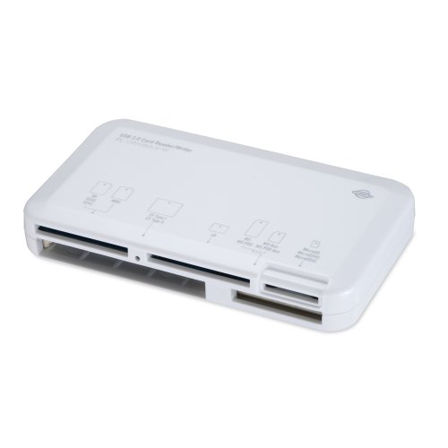 PLANEX 55メディア対応USB2.0 メモリーカードリーダー/ライター(抹消プロダウンロード付) 白 PL-CR55S3U2-W