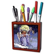 Angels - Heavenly Message - Tile Pen Holders-5 inch tile pen holder