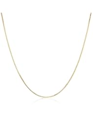 Jewelry: Gold Chain - 14k Gold Dipped 1mm Box Chain Necklace - Mens - Womens - Dainty - Timeless - Add your own pendant (18 inches) stainless-steel-and-gold - Benevolence LA