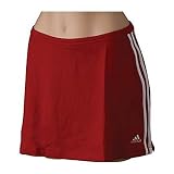 Womens Adidas Striped Synergy Skirt - University Red/White
