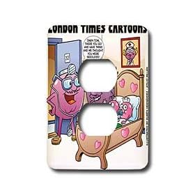 Londons Times New Release Funny Cartoons - Certainly Not Seedless Grapes - Light Switch Covers - 2 plug outlet cover