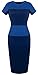 HOMEYEE Women's Patchwork New OL Casual Career Pencil dress U463