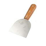 uxcell 木材のハンドル 約10cmの広さ 　ステンレス　ショベル