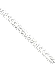 .925 Sterling Silver 13mm Beveled Curb Link Chain