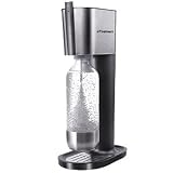 Sodastream Pure Home Drinks Maker Stainless Steel Plastic Silver Black 42 cm x 14.5 cm x 24 cm